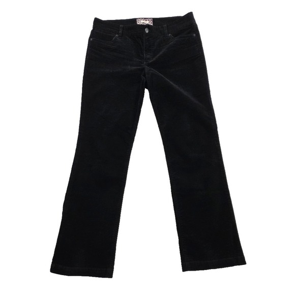 J.CREW Pants - J. Crew Corduroy Pants Womens 12R (36x32) Black Bootcut Stretch Classic Preppy